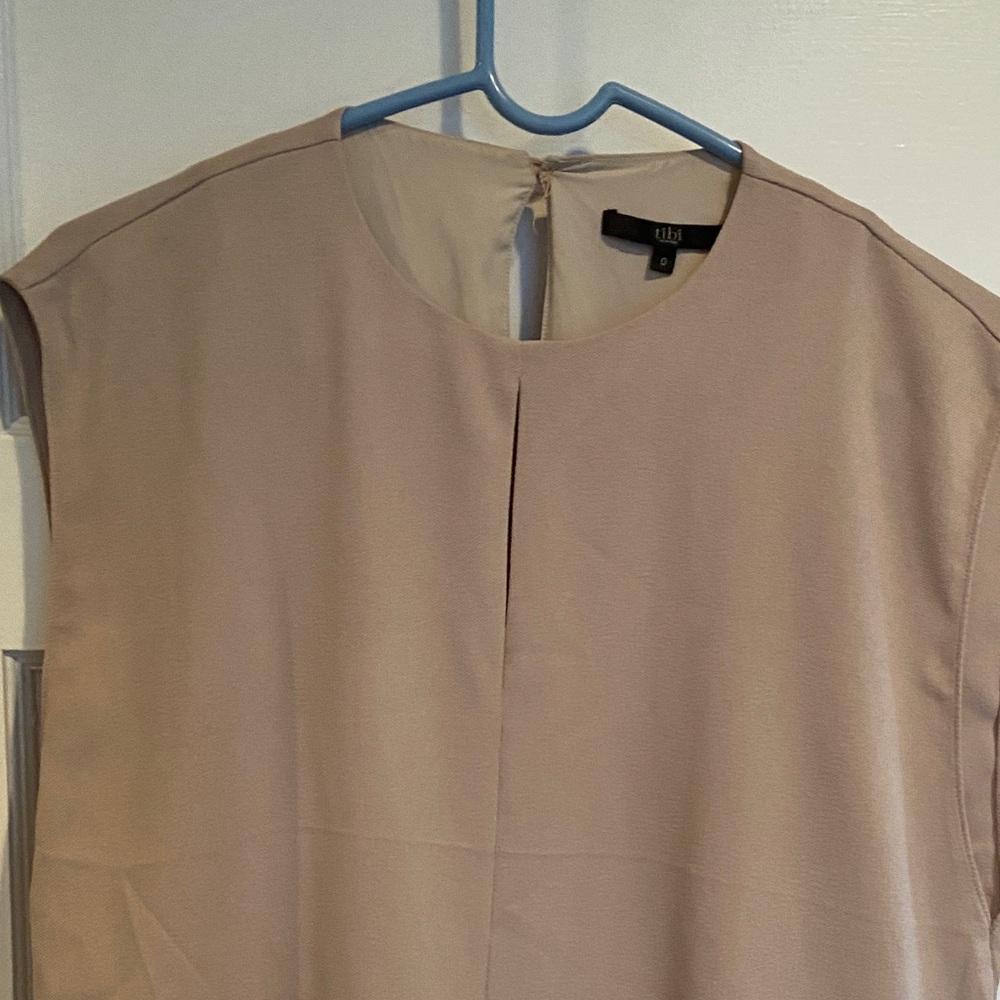 Tibi Sleeveless Beige Tunic Dress - Picture 3 of 8
